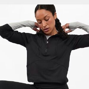 Athleta Unstoppable Fleece Lined Half Zip Sweatshirt